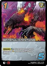 Spiteful Intentions (Godzilla: Reign of Kaiju) — UniVersus Card Value