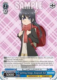 Spitting Image Knapsack Kid SR (Rascal Does Not Dream Series) — Weiss Schwarz Card Value
