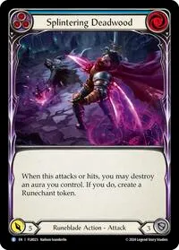 Splintering Deadwood Blue (Blitz Deck: Rosetta - Florian) — Flesh & Blood TCG Card Value