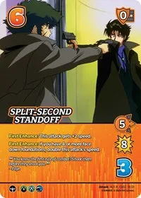 Split Second Standoff Alternate Art (Challenger Series: Cowboy Bebop and Trigun Stampede) — UniVersus Card Value
