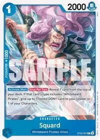 Squard (Starter Deck 22: Ace & Newgate) — One Piece Card Game Card Value