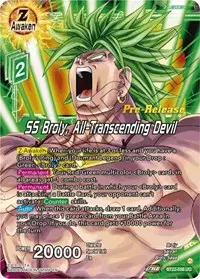 SS Broly All Transcending Devil (Critical Blow Pre-Release Cards)