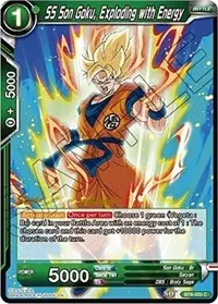 SS Son Goku Exploding with Energy (Destroyer Kings Pre-Release Cards)