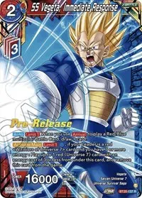 SS Vegeta Immediate Response (Power Absorbed Pre-Release Cards)
