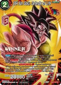 SS4 Son Goku Defender of Life ZENKAI Celebration Winner Stamped (Promotion Cards)