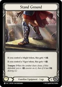 stand ground (Heavy Hitters) — Flesh & Blood TCG Card Value