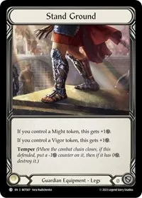 stand ground (Blitz Deck: Heavy Hitters - Betsy) — Flesh & Blood TCG Card Value