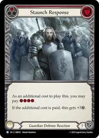 Staunch Response (Silver Age Chapter 1) — Flesh & Blood TCG Card Value