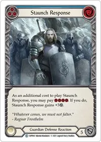 Staunch Response Blue (History Pack Vol.1) — Flesh & Blood TCG Card Value