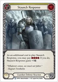 Staunch Response Yellow (History Pack Vol.1) — Flesh & Blood TCG Card Value