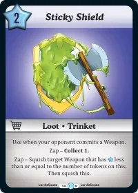 Sticky Shield (The Desolation of Blarg) — Munchkin CCG Card Value