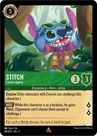 Stitch Covert Agent (Into the Inklands) — Lorcana TCG Card Value