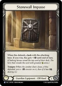 stonewall impasse (Heavy Hitters) — Flesh & Blood TCG Card Value