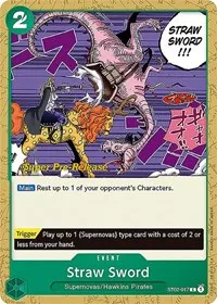 Straw Sword (Super Pre-Release Starter Deck 2: Worst Generation) — One Piece Card Game Card Value