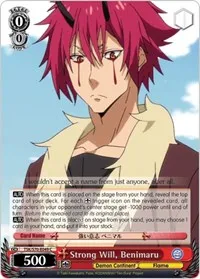 Strong Will Benimaru (That Time I Got Reincarnated as a Slime) — Weiss Schwarz Card Value