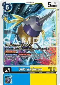 Submarimon (Time Stranger Release Event Cards)