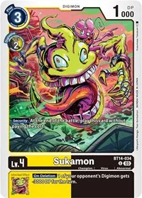 Sukamon (Blast Ace) — Digimon Card Game Card Value