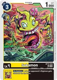 Sukamon (Blast Ace Pre-Release Cards)