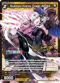 Sukoya Kana Code 2434 Parallel Foil (Collab Booster: Nijisanji Diva)