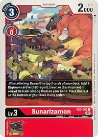 Sunarizamon (Revision Pack Cards) — Digimon Card Game Card Value