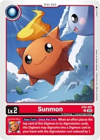 Sunmon (Animal Colosseum) — Digimon Card Game Card Value
