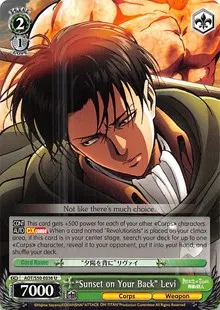 Sunset on Your Back Levi (Attack on Titan Vol. 2)