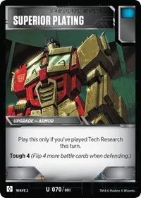 Superior Plating (Rise of the Combiners)