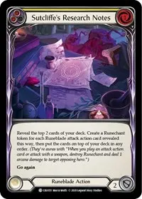 Sutcliffes Research Notes Yellow (Crucible of War)