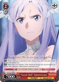 Sword Skill Administrator (Sword Art Online -Alicization-)
