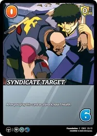 Syndicate Target (Challenger Series: Cowboy Bebop and Trigun Stampede)