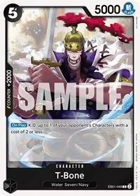 T Bone (Extra Booster: Memorial Collection) — One Piece Card Game Card Value