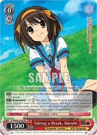 Taking a Break Haruhi SR (The Melancholy Of Haruhi Suzumiya Power Up Set)