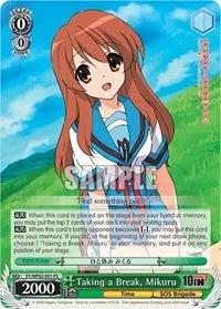 Taking a Break Mikuru (The Melancholy Of Haruhi Suzumiya Power Up Set)