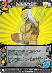 Talented Baker XR (UniVersus: My Hero Academia: Heroes Clash) — UniVersus Card Value