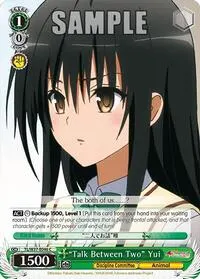 Talk Between Two Yui (To Loveru Darkness 2nd)
