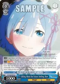 Talking About the Future Smiling Rem (Re:ZERO)