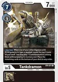 Tankdramon (Great Legend) — Digimon Card Game Card Value