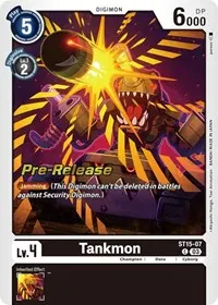 Tankmon (Starter Deck 15: Dragon of Courage Pre-Release Cards)