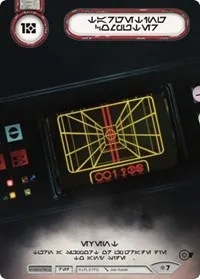 Targeting Computer Extended Full Art Aurebesh Text (SWD: Promo Cards)