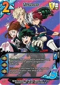 Teamwork Plus Ultra Pack 4 (UniVersus: My Hero Academia Promo Cards)