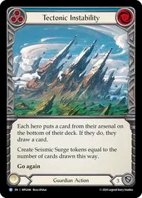 Tectonic Instability (Mastery Pack Guardian) — Flesh & Blood TCG Card Value