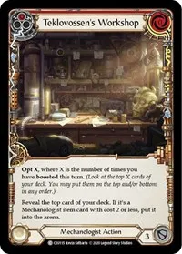 Teklovossens Workshop Red (Crucible of War) — Flesh & Blood TCG Card Value