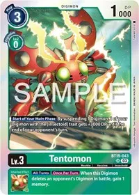 Tentomon (Exceed Apocalypse) — Digimon Card Game Card Value
