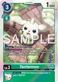Terriermon (Starter Deck 17: Double Typhoon Advanced Deck Set)