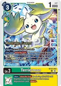 Terriermon (Cyber Eden Release Event Cards)