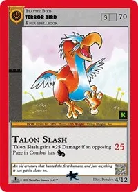 Terror Bird (Cryptid Nation: Kickstarter Edition Tribal Theme Decks)