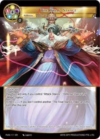 The Final Stance (Alice Origin IV: Prologue of Attoractia) — Force of Will Card Value