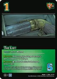 The List (Critical Role: Heroes of Exandria)