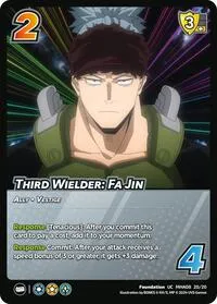 Third Wielder Fa Jin (Challenger Series: My Hero Academia - Dark Hero Arc) — UniVersus Card Value