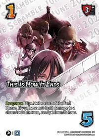 This Is How It Ends (UniVersus Promos) — UniVersus Card Value